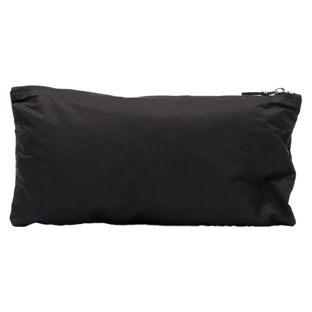 Prada Triangular Plate Pouch Black Nylon - image 3